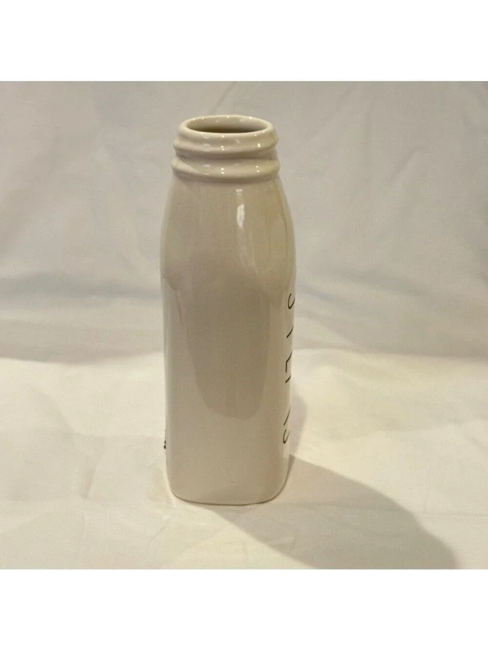 Rae Dunn Stems Milk Bottle Vase Ceramic Artisan Magenta Minimalist Decor Gift
